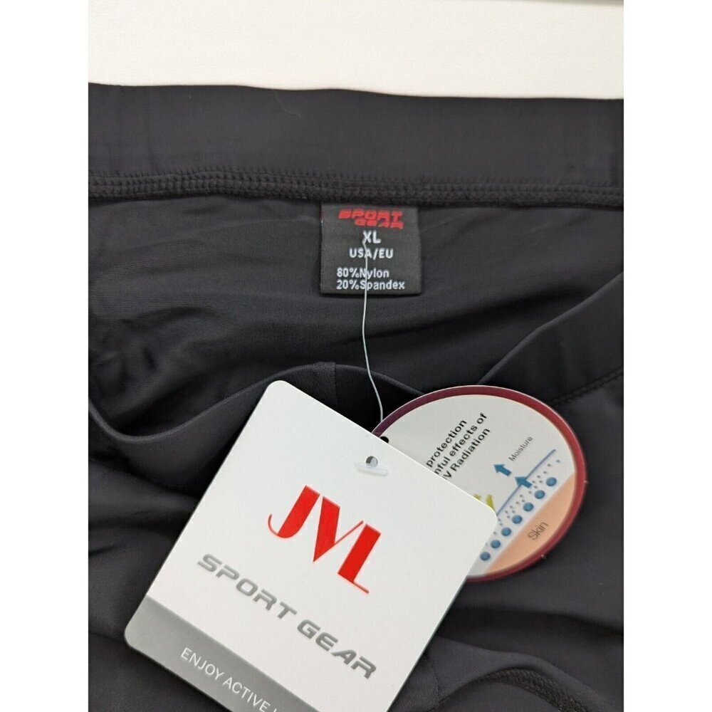 JVL Sport Gear Padded Cycling Shorts Mens Size XL UV Block UPF 50+ NEW With Tags - Picture 6 of 9
